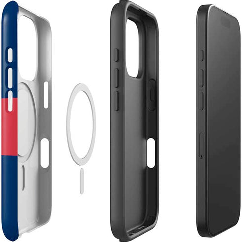 USA Flag Color Block iPhone 16 Pro Max Magsafe Impact Case